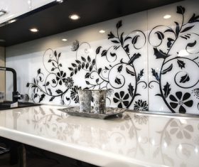 Domestic Kitchen Decor Stock Photo 01