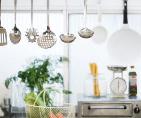 Domestic Kitchen Decor Stock Photo 13