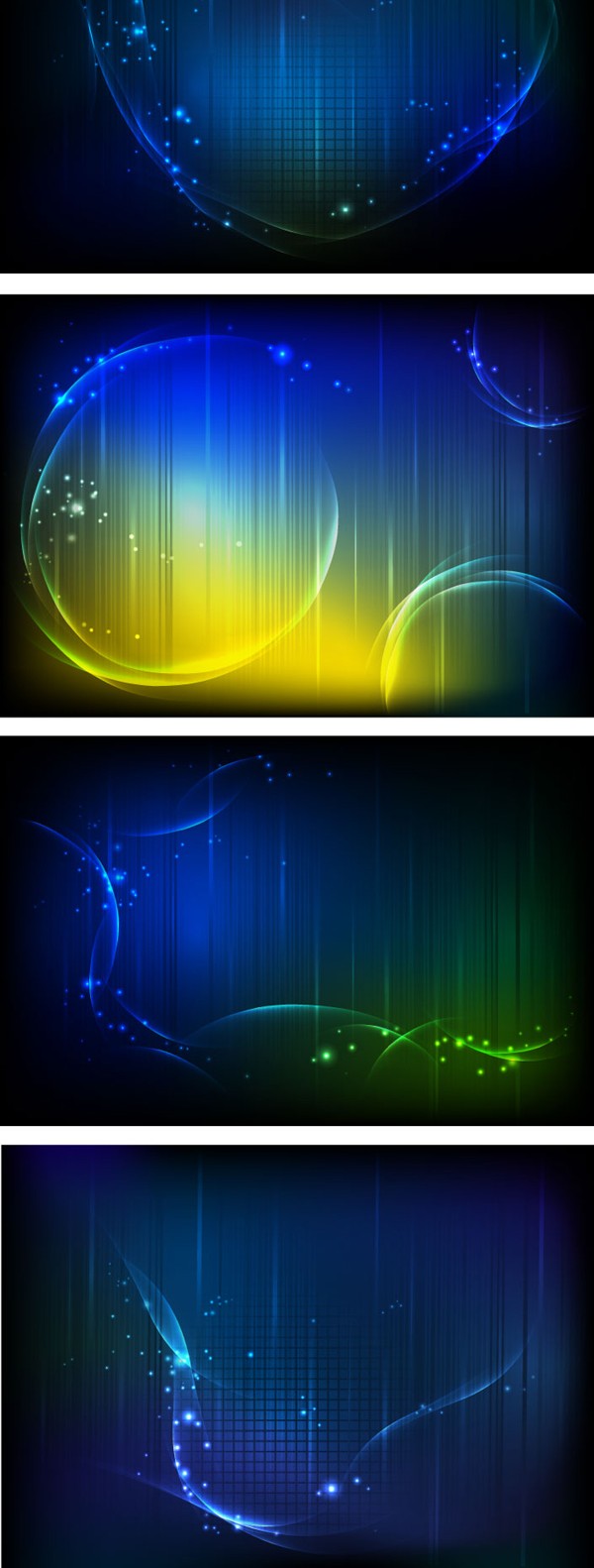 Dream dynamic light background vector graphic
