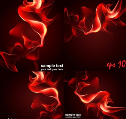 Dreams dynamic flame background vector