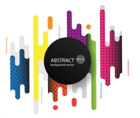 Dynamic modern background abstract elements vector 05