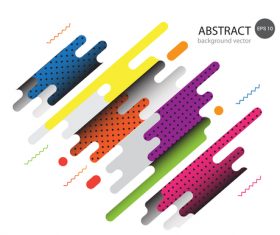 Dynamic modern background abstract elements vector 06