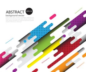 Dynamic modern background abstract elements vector 07