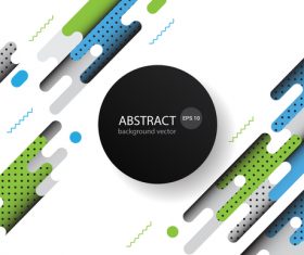 Dynamic modern background abstract elements vector 09