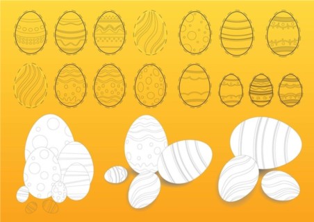 Easter Eggs Illustrations vector design