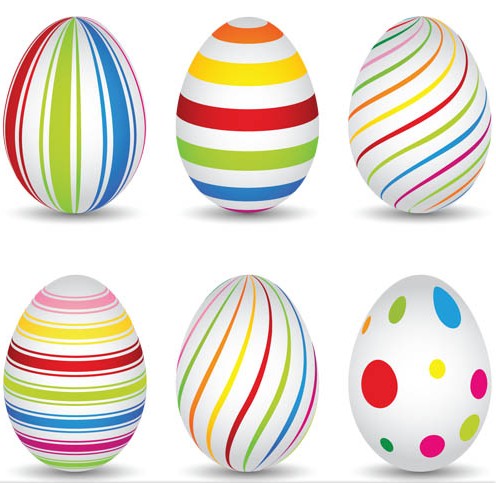 Easter Eggs Set free creative vector