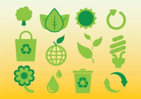 Ecology Icons design vector