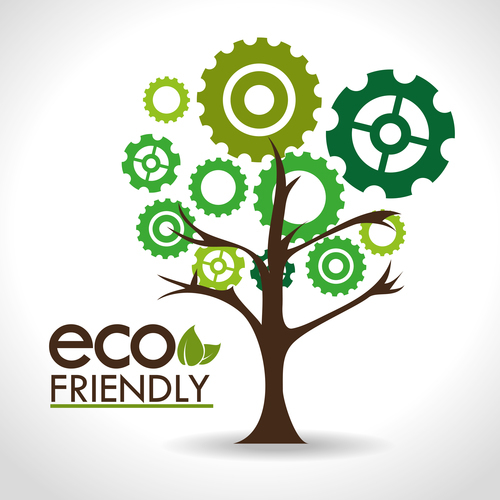 Ecology friendly design vectors 02