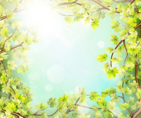 Elegant spring background art vectors 01