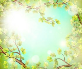 Elegant spring background art vectors 03