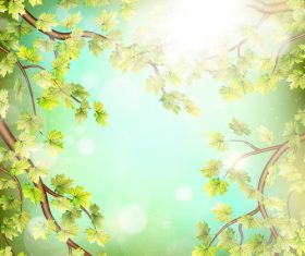 Elegant spring background art vectors 04