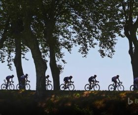 Endurance cycling race Stock Photo