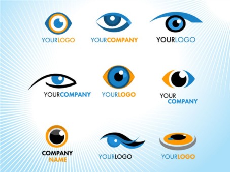 Eye Logos set vector