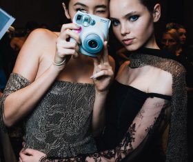 Fashion girlfriends photo Stock Photo