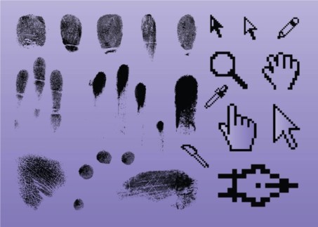 Fingerprint Pointer Graphics vector graphics