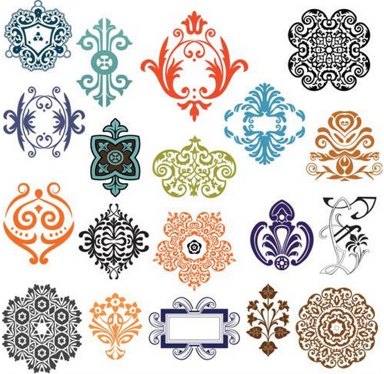 Floral Elements graphic vector graphic
