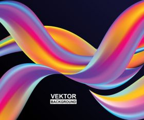 Fluid abstract elements design vector set 03