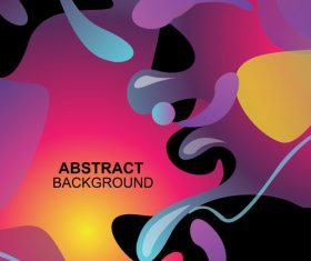 Fluid abstract elements design vector set 04