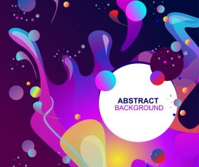 Fluid abstract elements design vector set 07