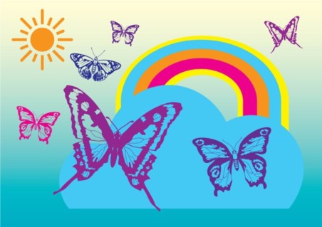 Free Butterflies vector graphics