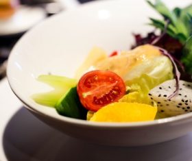 Fresh and delicious fruit salad Stock Photo 01