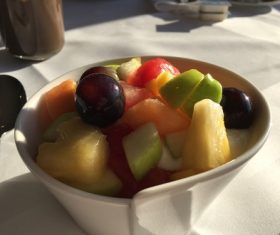 Fresh and delicious fruit salad Stock Photo 02