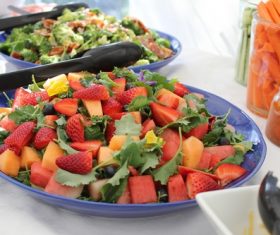 Fresh and delicious fruit salad Stock Photo 04