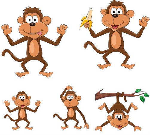 Funny Monkey vector