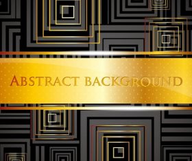 Golden abstract shape background vectors