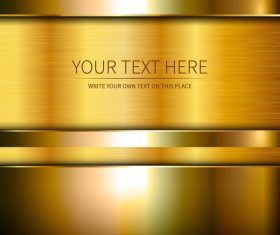 Golden metal backgrounds shiny vector graphics 03