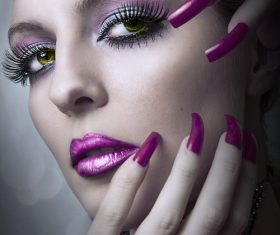Gorgeous makeup woman Stock Photo