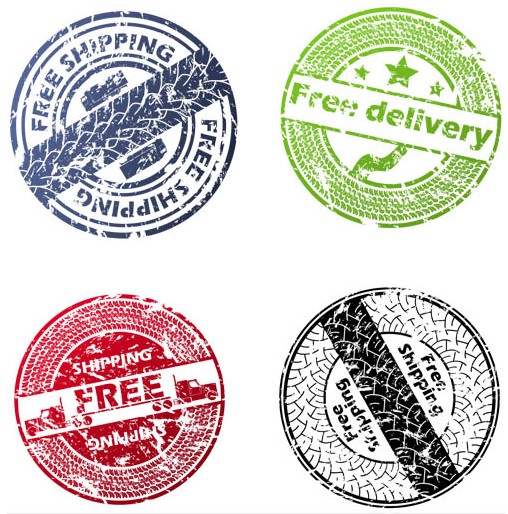 Grunge Stamps free vector