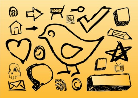 Hand Drawn Icons vector