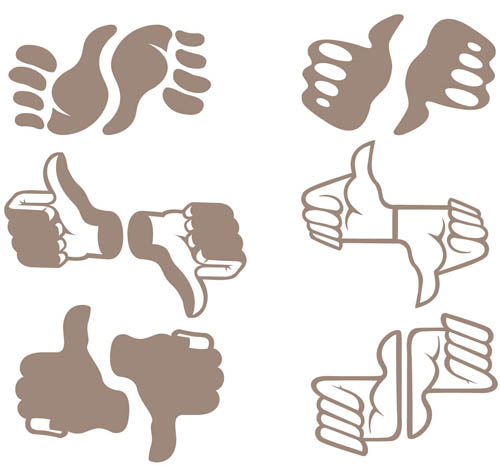 Hand Elements illustration 2 vectors graphics