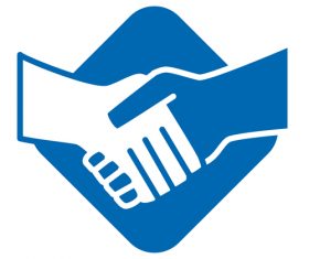 Handshake logos design vector 01