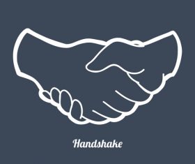 Handshake logos design vector 05