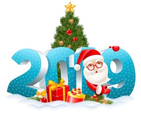 Happy 2019 pig year design vector 03