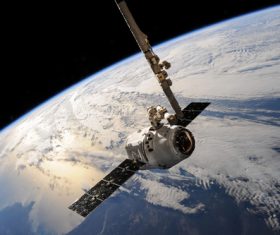 High-tech artificial satellite Stock Photo 10