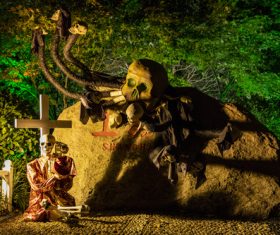 Horrible Halloween atmosphere Stock Photo 01