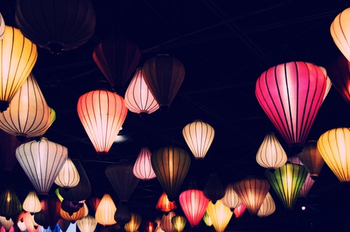 In all kinds of colors lantern Stock Photo 02