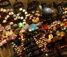 In all kinds of colors lantern Stock Photo 04