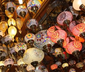 In all kinds of colors lantern Stock Photo 05