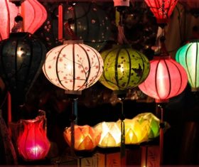 In all kinds of colors lantern Stock Photo 06