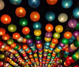 In all kinds of colors lantern Stock Photo 09