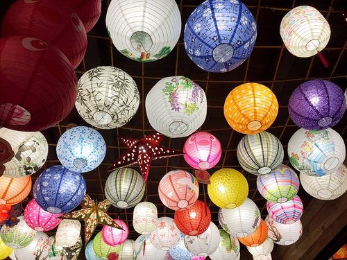 In all kinds of colors lantern Stock Photo 12