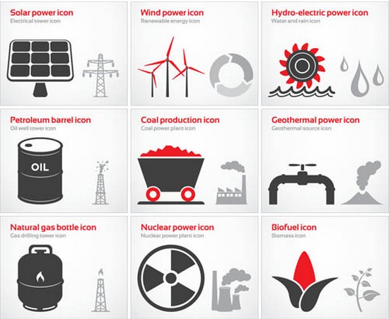 Industrial Icons Set vector