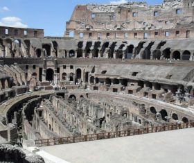 Interior of the Colosseum Stock Photo 02