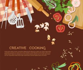 Kitchen supplies vector