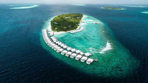 Laccadive Sea Maldives Stock Photo