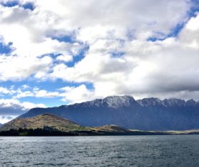 Lake Wakatipu New Zealand natural scenery Stock Photo 04